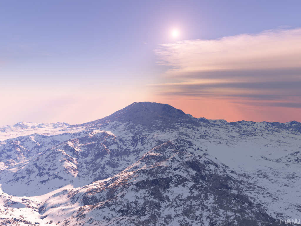 Wallpapers Digital Art 3D - Terragen St Helens : between Good And Evil