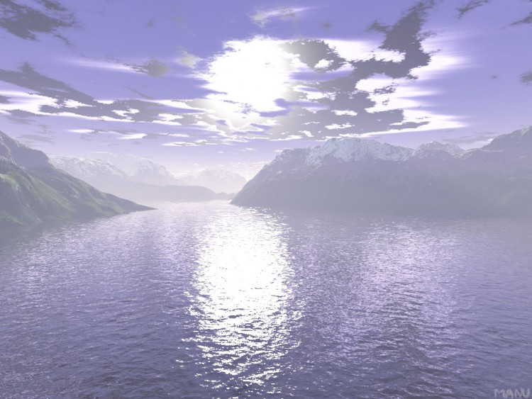 Wallpapers Digital Art 3D - Terragen River entrance