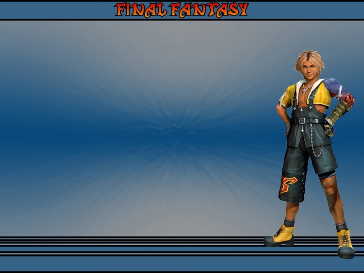 Fonds d'cran Jeux Vido Final Fantasy X Tidus stand up