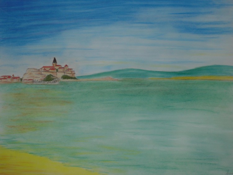 Fonds d'cran Art - Crayon Paysages paysage maritime