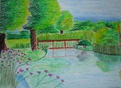 Wallpapers Art - Pencil jardin d'eau