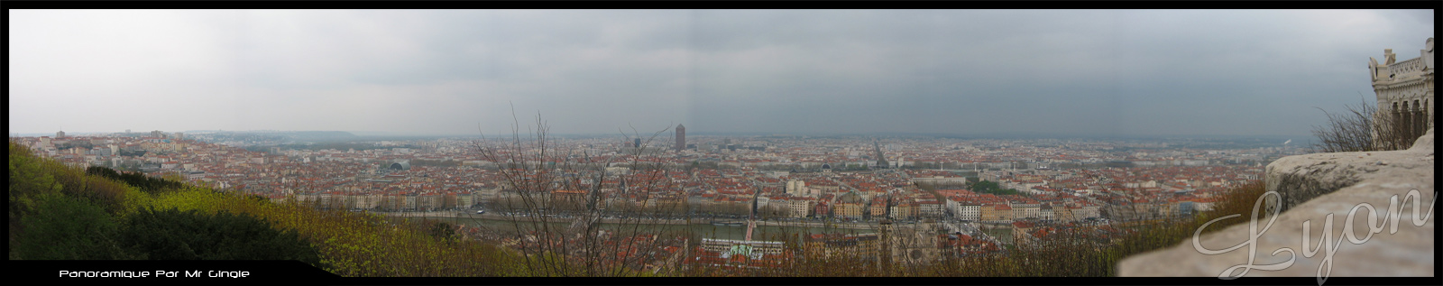 Fonds d'cran Voyages : Europe France > Rhne-Alpes Rhne- Panoramique de Lyon n1