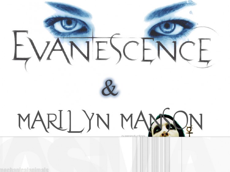 Fonds d'cran Musique Evanescence Evanescance vs Marilyn Manson