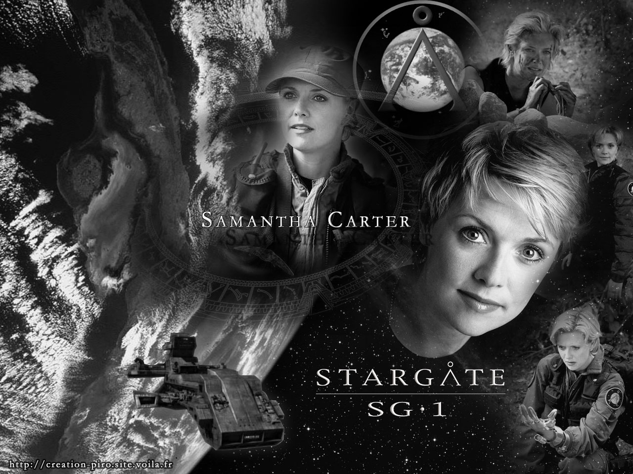 Wallpapers TV Soaps Stargate space Samantha Carter