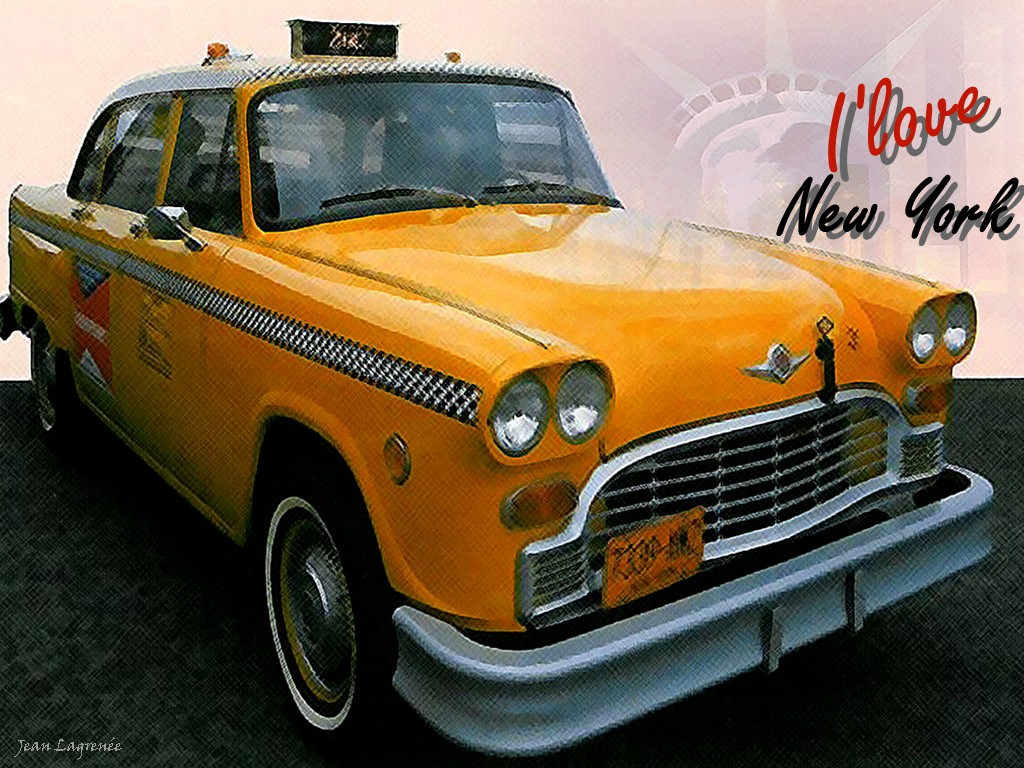 Wallpapers Cars Checker New York Taxi Cab.