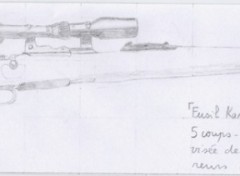 Wallpapers Art - Pencil Fusil Kar 98K - 7,92mm 5coups 3,9Kg