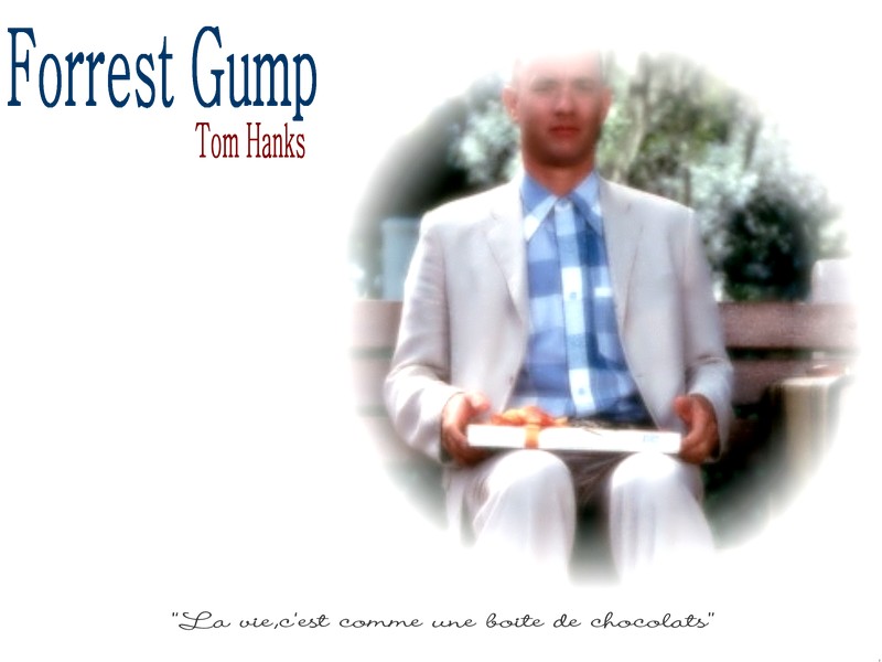 Fonds d'cran Cinma Forrest Gump la vie cest comme une boite de chocolats