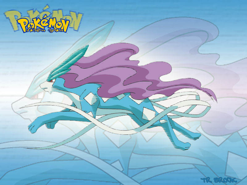 Fonds d'cran Jeux Vido Pokemon Suicune au galop