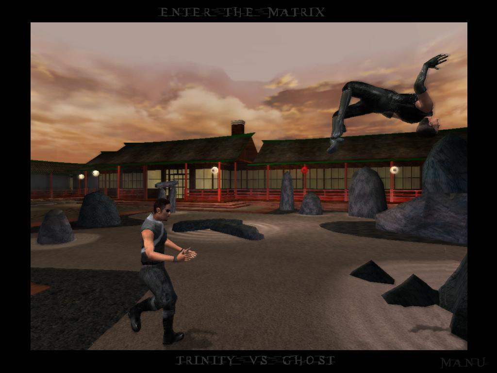 Fonds d'cran Jeux Vido Enter The Matrix Ghost vs Trinity 2