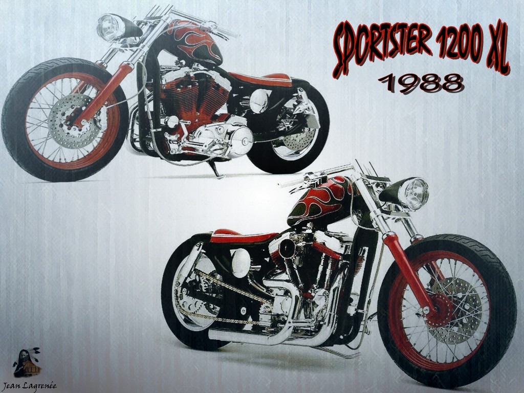 Wallpapers Motorbikes Harley Davidson Sportster 1200 XL 1988