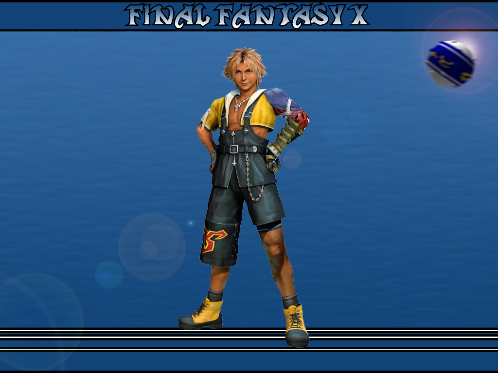 Fonds d'cran Jeux Vido Final Fantasy X Tidus-Blitzball