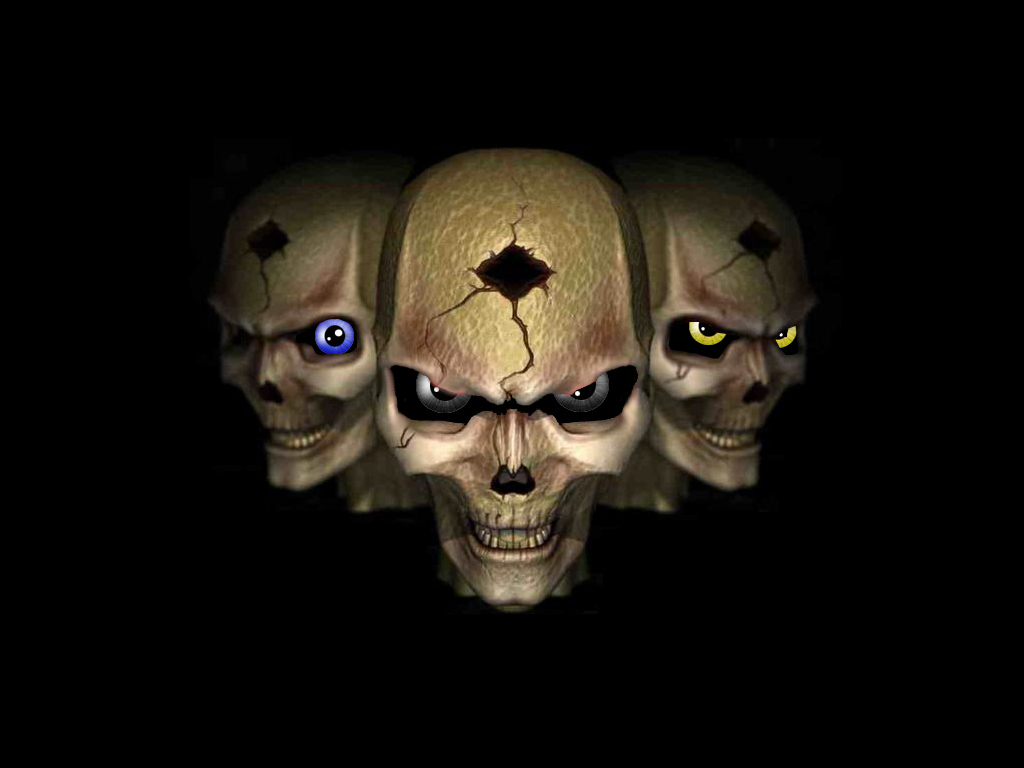 Fonds d'cran Fantasy et Science Fiction Dmons - Enfer Skulls eyes