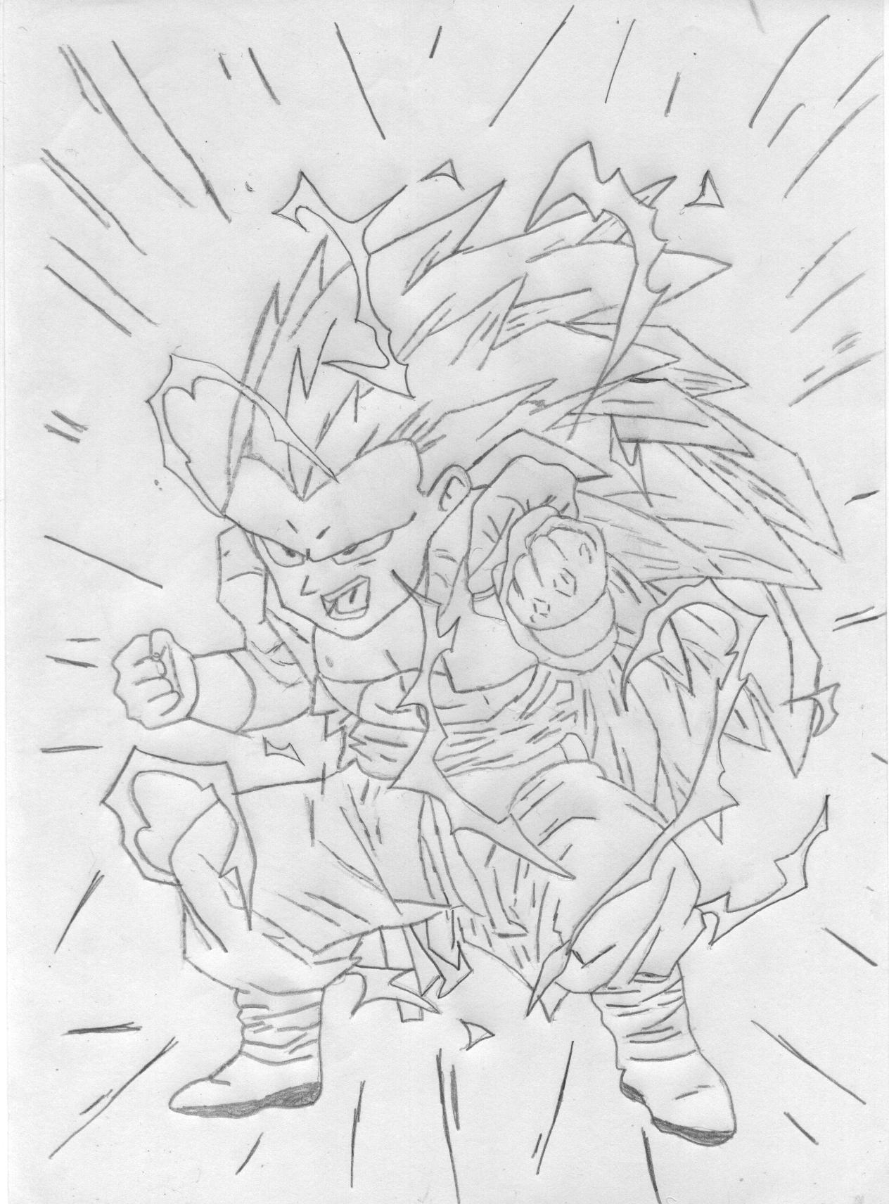 Wallpapers Art - Pencil Manga - Dragon Ball Z gotrunk