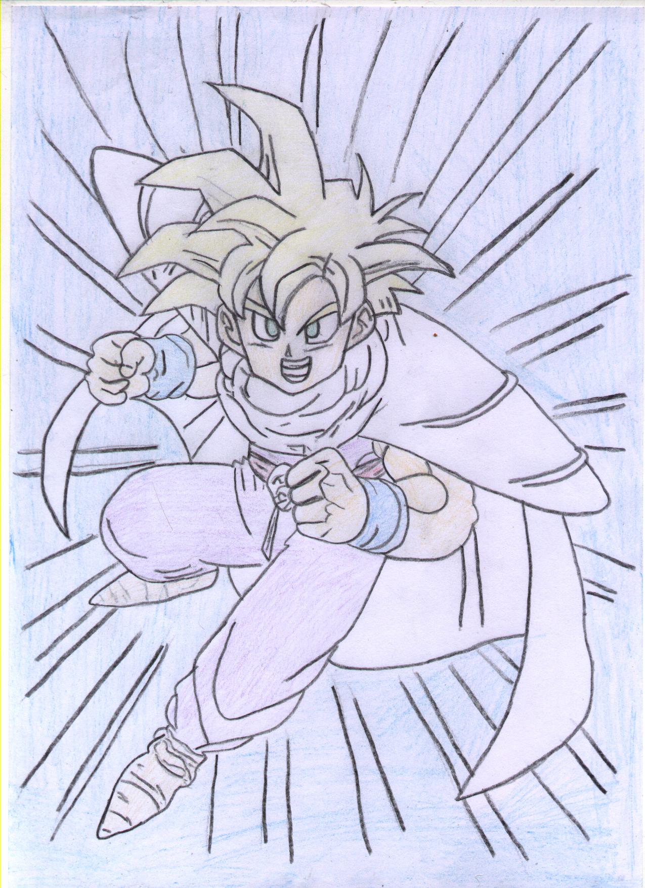 Wallpapers Art - Pencil Manga - Dragon Ball Z sangohan