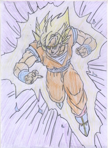 Fonds d'cran Art - Crayon Manga - Dragon Ball Z sangoku