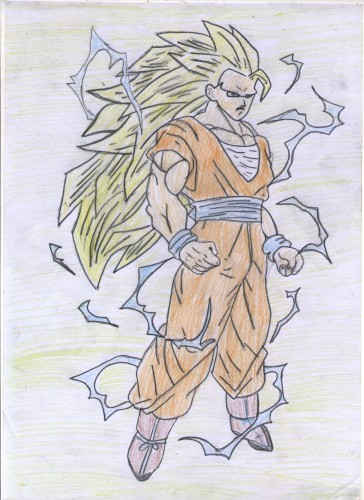 Wallpapers Art - Pencil Manga - Dragon Ball Z sangoku3