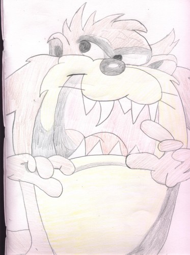 Wallpapers Art - Pencil Cartoons - Taz taz