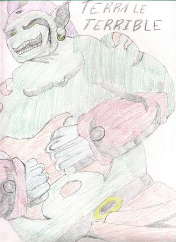 Fonds d'cran Art - Crayon Manga - Dragon Ball Z terra le terrible