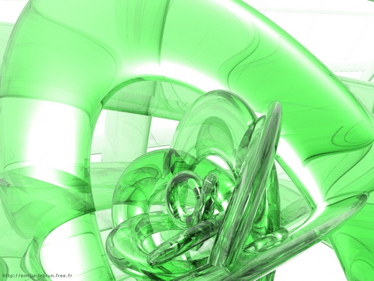 Fonds d'cran Art - Numrique 3D - Bryce supergreen