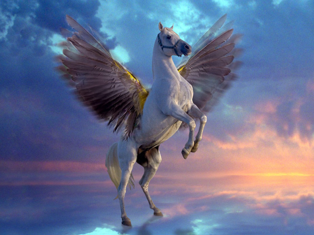 Wallpapers Fantasy and Science Fiction Creatures : Unicorns - Pegasus 