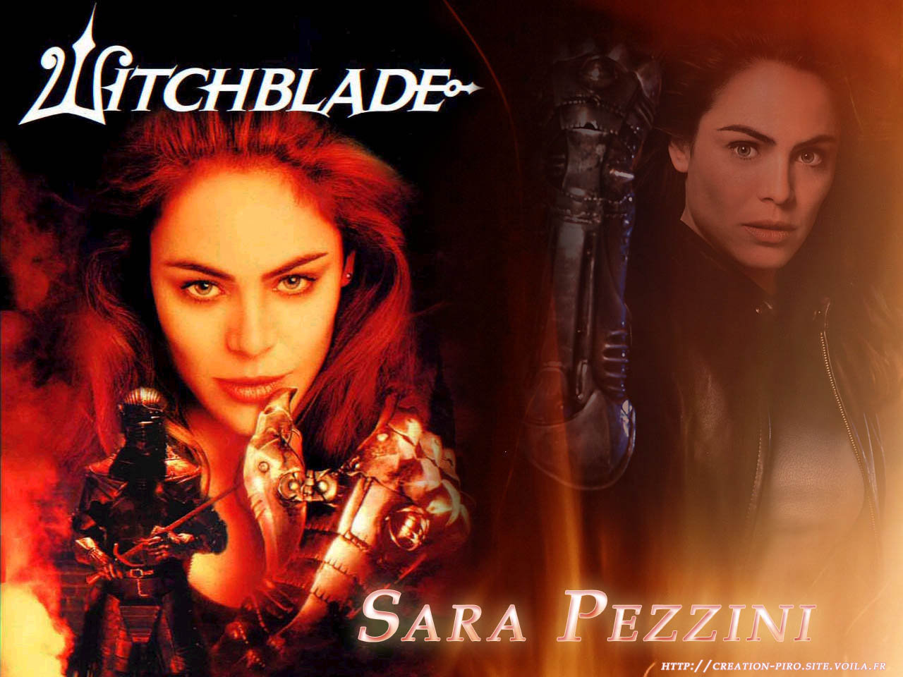 Wallpapers TV Soaps WitchBlade Sara Pezzini flamme