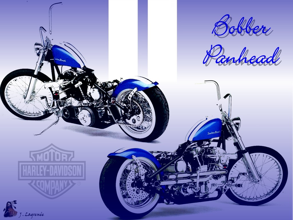 Wallpapers Motorbikes Harley Davidson Bobber Panhead