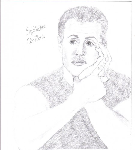 Wallpapers Art - Pencil Movies - TV Soaps Stallone