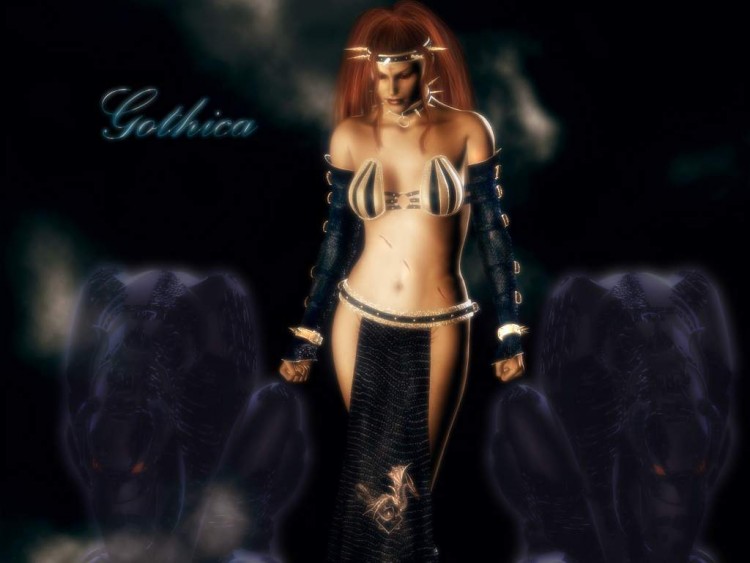 Wallpapers Digital Art Cybermodels Gothica