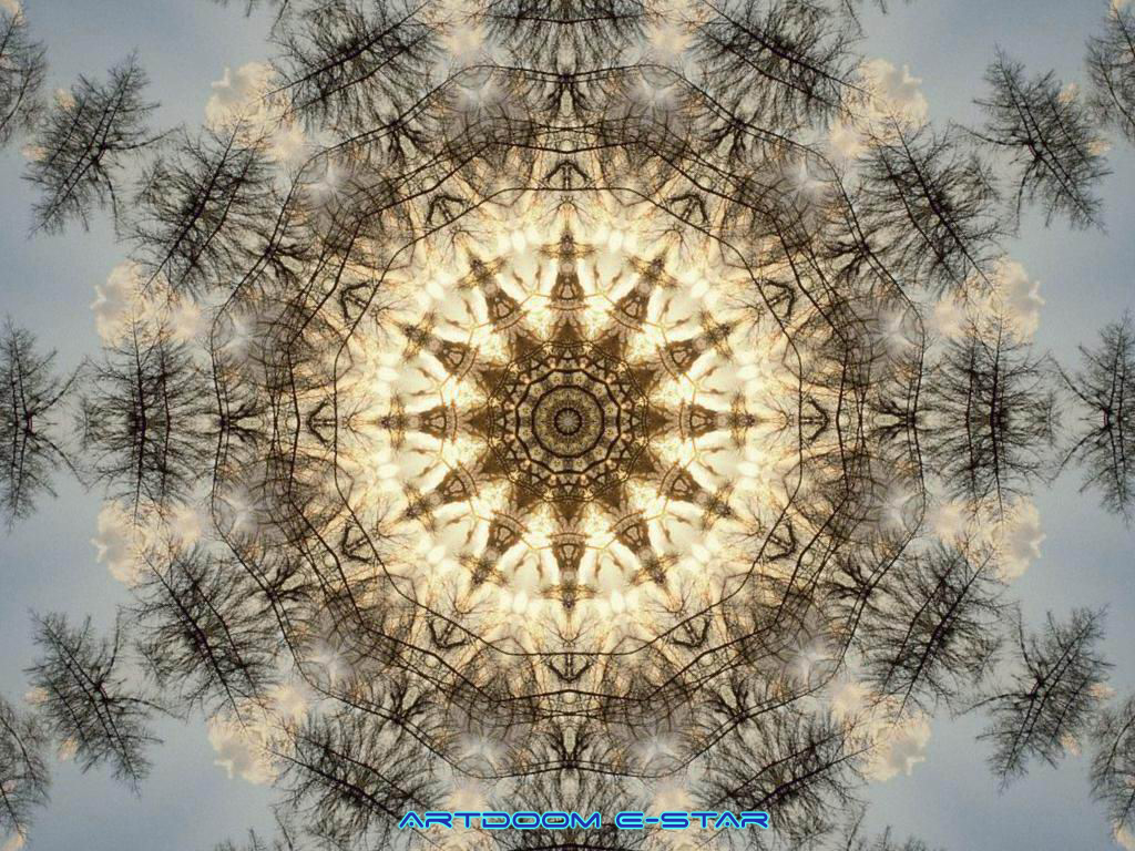 Wallpapers Digital Art Fractals, Kaleidoscope Heaven Garden