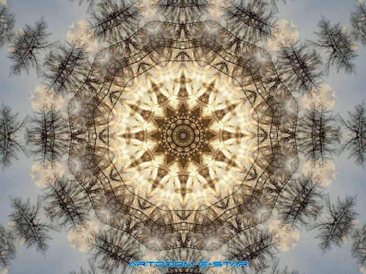 Wallpapers Digital Art Fractals, Kaleidoscope Heaven Garden