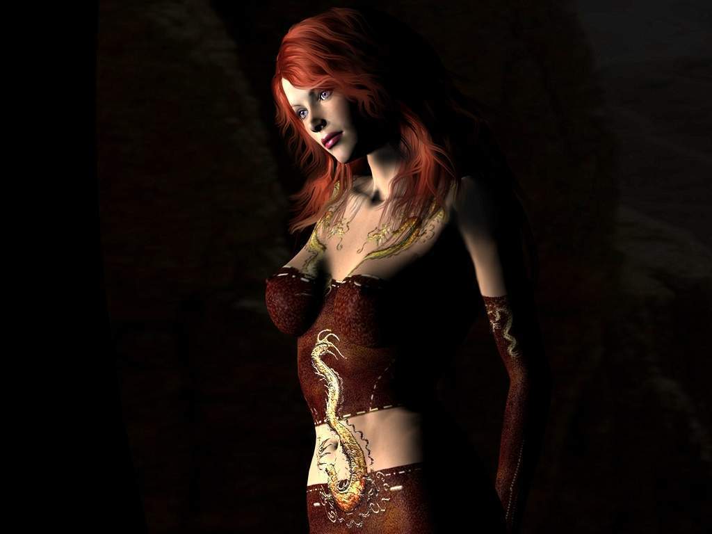 Wallpapers Digital Art Cybermodels La rousse