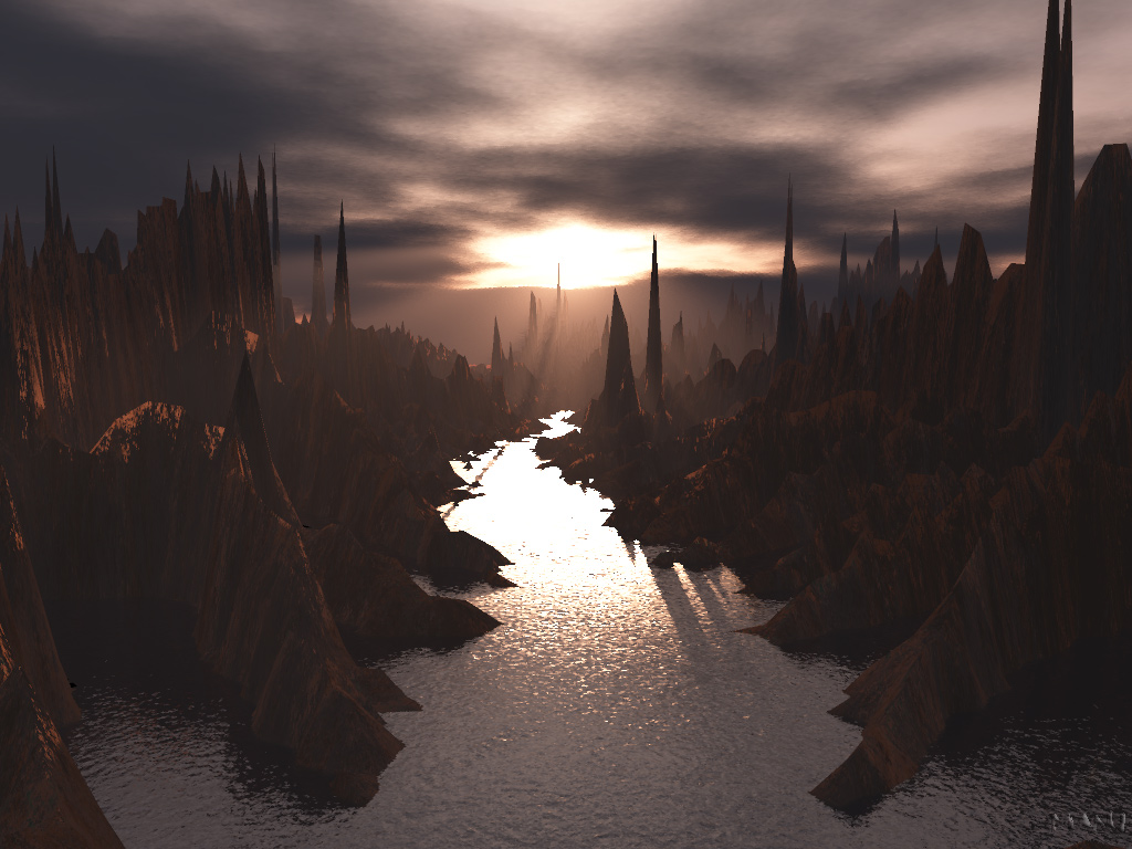 Wallpapers Digital Art 3D - Terragen Improbable...