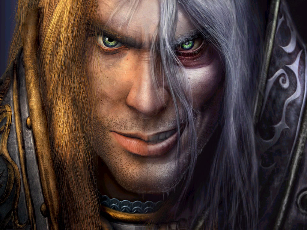 Fonds d'cran Jeux Vido Warcraft 3 arthas dark and light