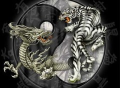 Fonds d'cran Art - Numrique Zen_dragon tiger