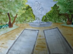 Wallpapers Art - Painting Jardin  la Franaise