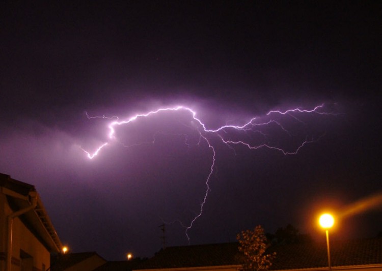 Wallpapers Nature Lightning orage  muret en rgion Toulousaine