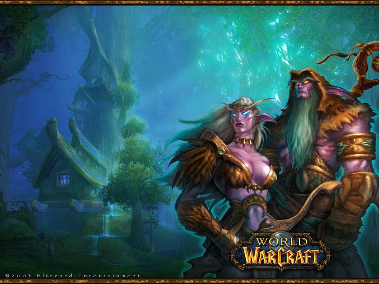 Fonds d'cran Jeux Vido World of Warcraft Les Elfes de la Nuit