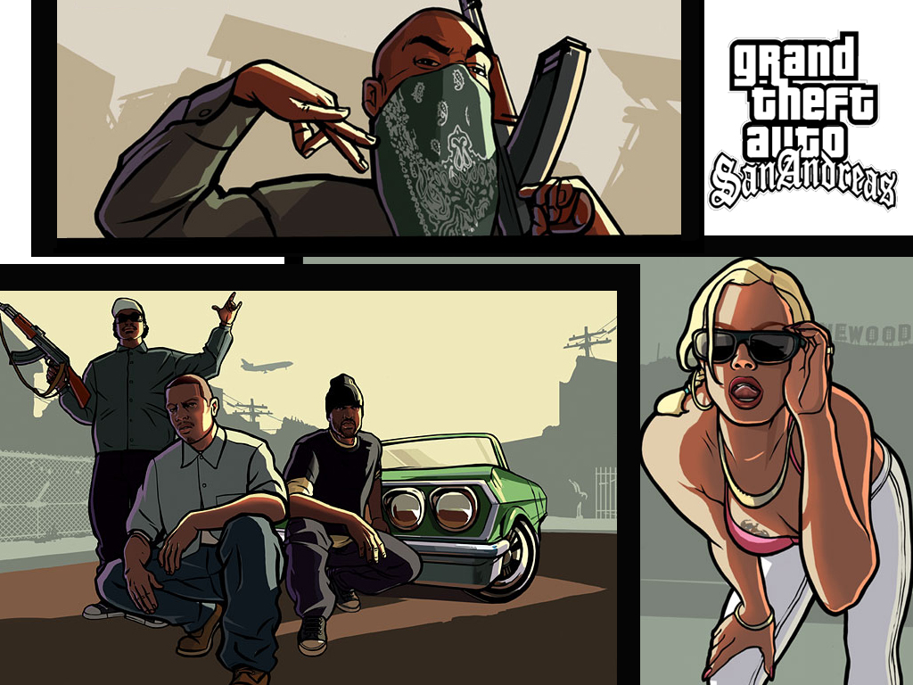 Fonds d'cran Jeux Vido GTA San Andreas Ghetto San Andras