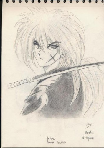 Wallpapers Art - Pencil Manga - Kenshin kenshin