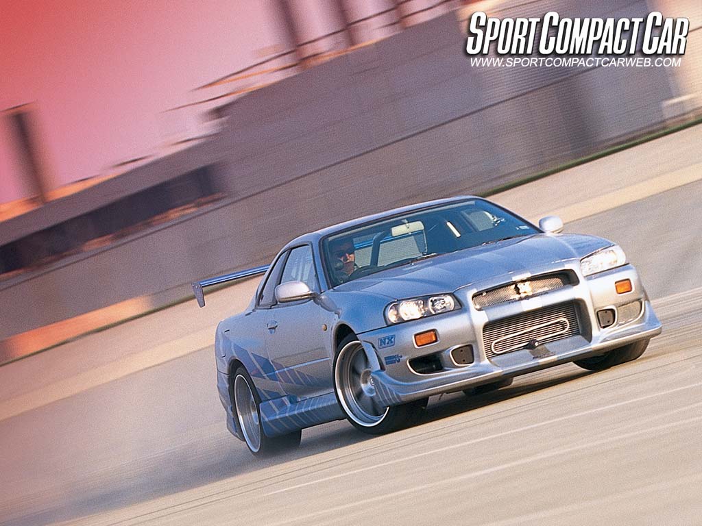 Fonds d'cran Cinma Fast and Furious Nissan Skyline de brian