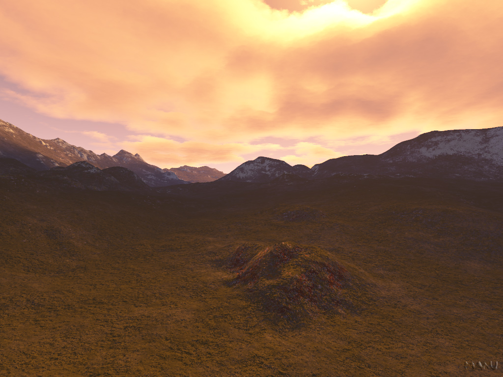 Fonds d'cran Art - Numrique 3D - Terragen Mont vallon