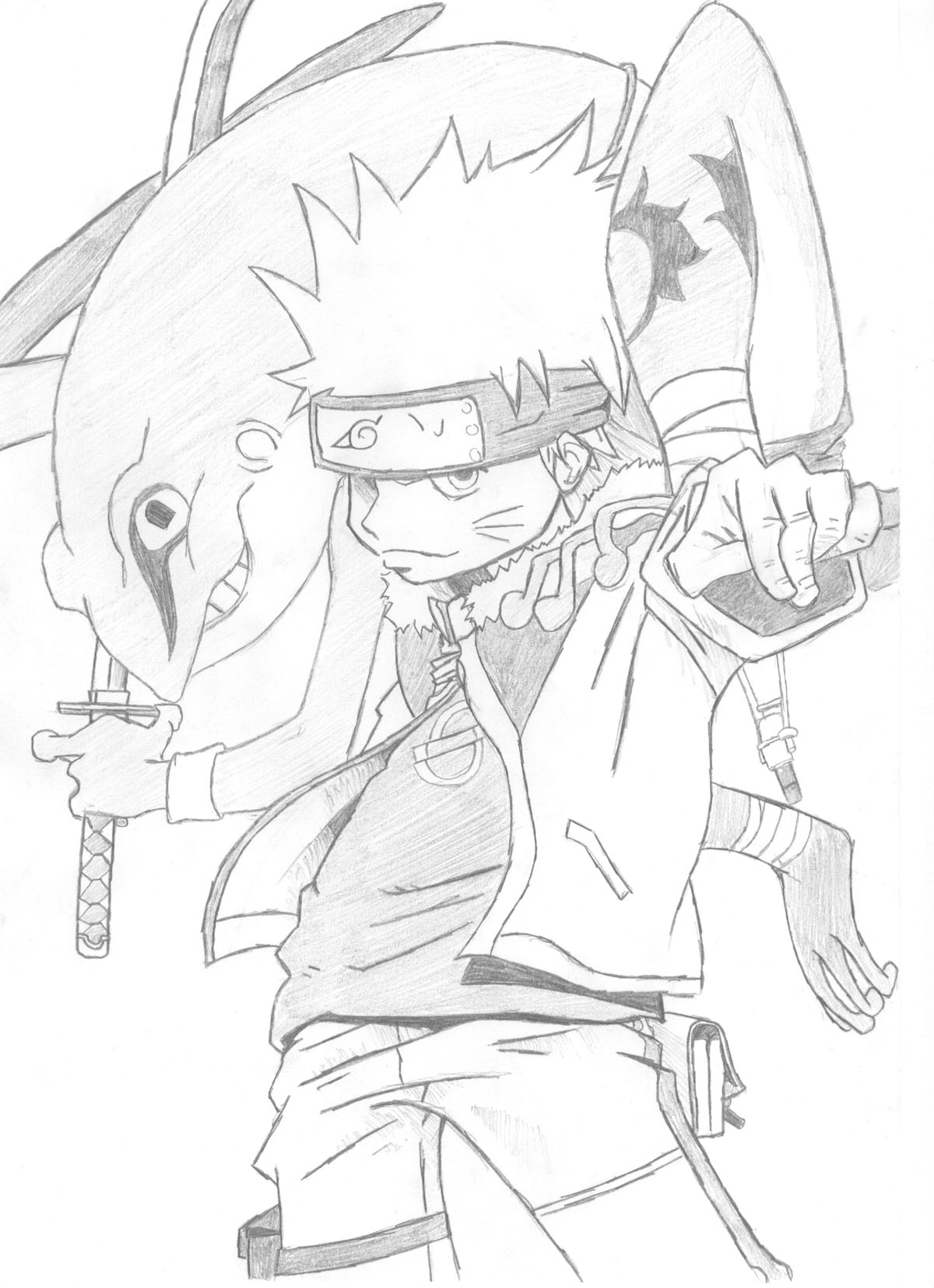 Wallpapers Art - Pencil Manga - Naruto Naruto