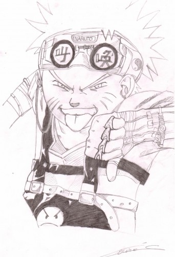 Fonds d'cran Art - Crayon Manga - Naruto naruto ALAISE