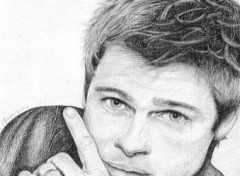 Fonds d'cran Art - Crayon Brad Pitt