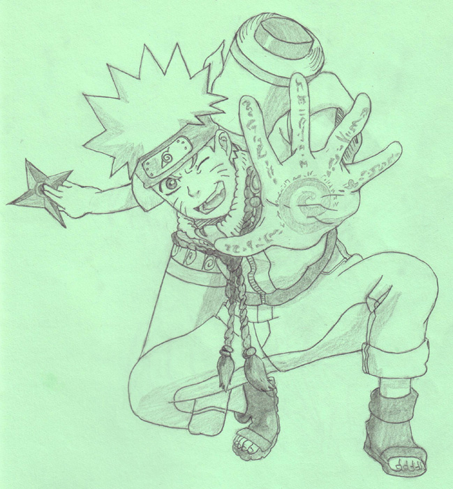 Fonds d'cran Art - Crayon Manga - Naruto Naruto