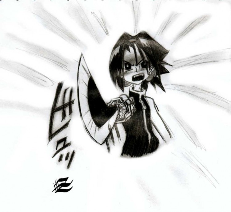 Fonds d'cran Art - Crayon Manga - Shaman King Yoh dans Shaman King