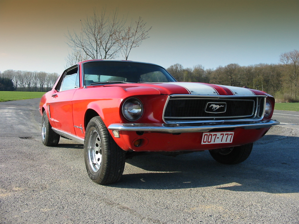 Wallpapers Cars Ford Mustang hardtop 1968