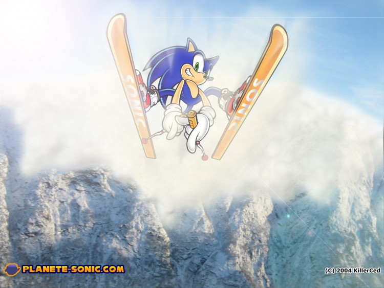 Wallpapers Video Games Sonic Sonic en Montagne