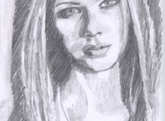 Fonds d'cran Art - Crayon Avril Lavigne