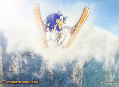 Fonds d'cran Jeux Vido Sonic en Montagne